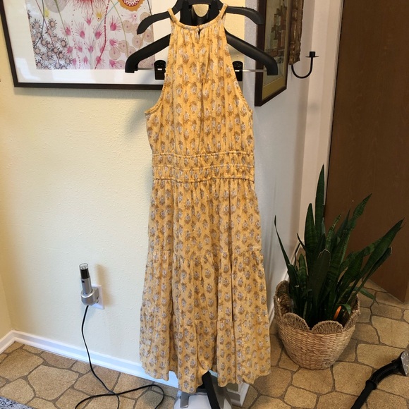 NWT dRA Cotton Tiered Halter Maxi Dress S - Picture 8 of 11